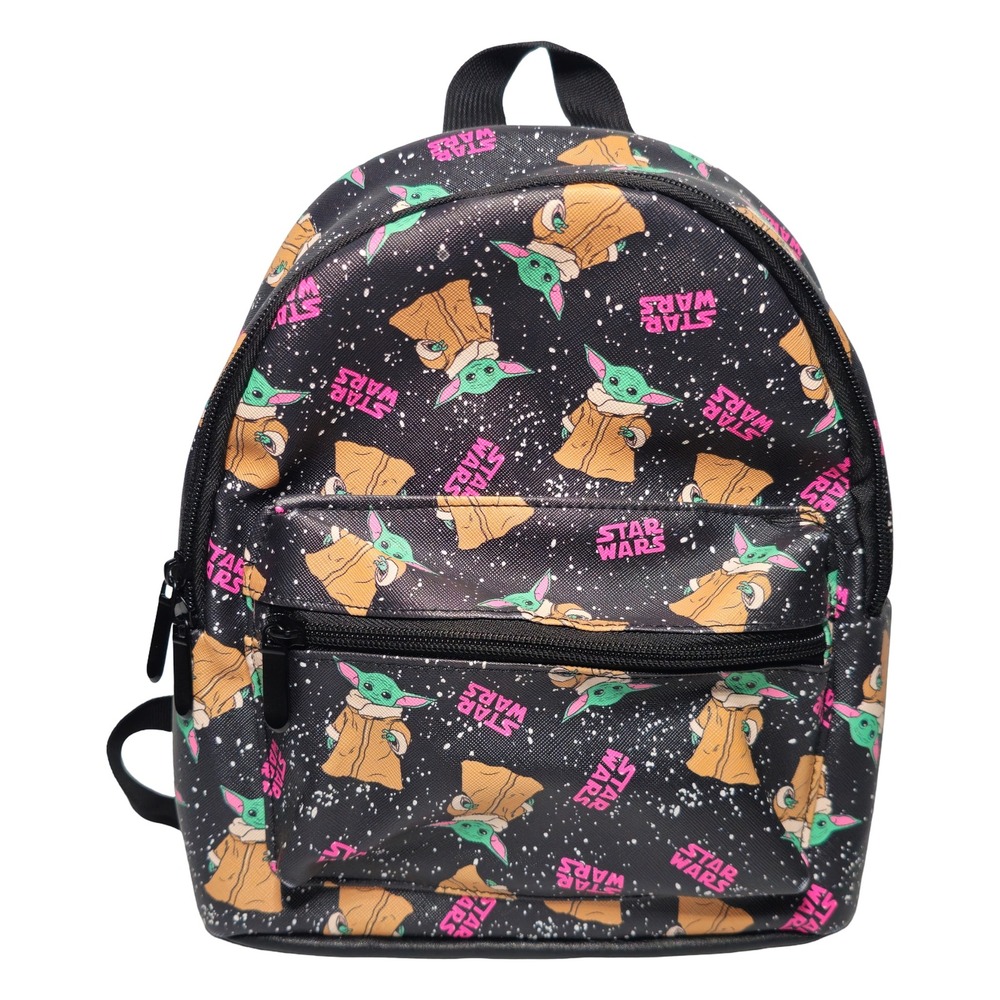 Bioworld Star Wars Grogu The Child Mini Backpack Kids Small Black Excellent